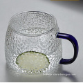 colored handle drinking glass drinking tea cup